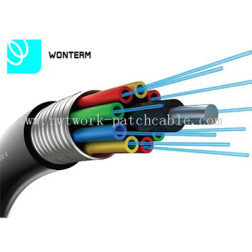 Fiber Optic Cable 2-288cores GYTS/GYTA Fiber Cable PE Outer Sheath Black